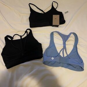 Lululemon Athletica Sports Bra Set - Black and Blue